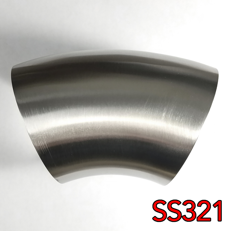 Stainless Bros 1.75in SS321 45 Deg Mandrel Bend Elbow - - 701-04526-3100