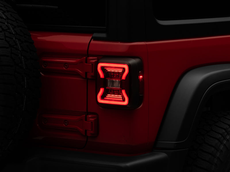 Raxiom 18-22 Jeep Wrangler JL LED Tail Lights- Black Housing - J132754-JL