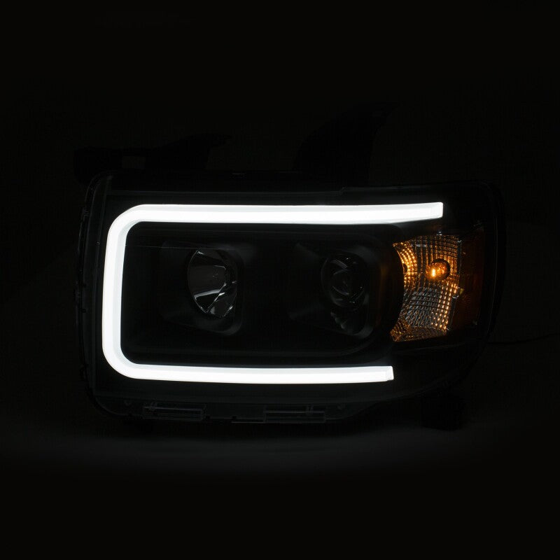 ANZO 2015+ GMC Canyon Projector Headlights w/ Plank Style Design - 111381