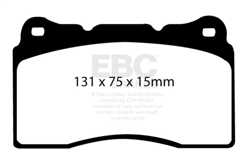 EBC Yellowstuff Brake Pad Sets (Fronts Only) - DP41210R