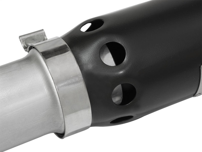 aFe LARGE BORE HD 3.5in DPF-Back Alum Exhaust w/Black Tip - 49-04064-B