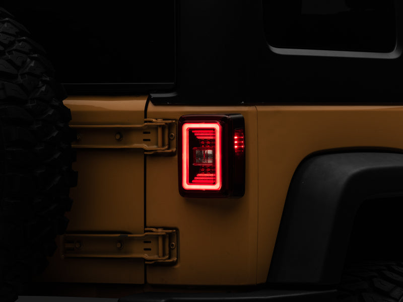 Raxiom 07-18 Jeep Wrangler JK JL Style LED Tail Lights- - J133626
