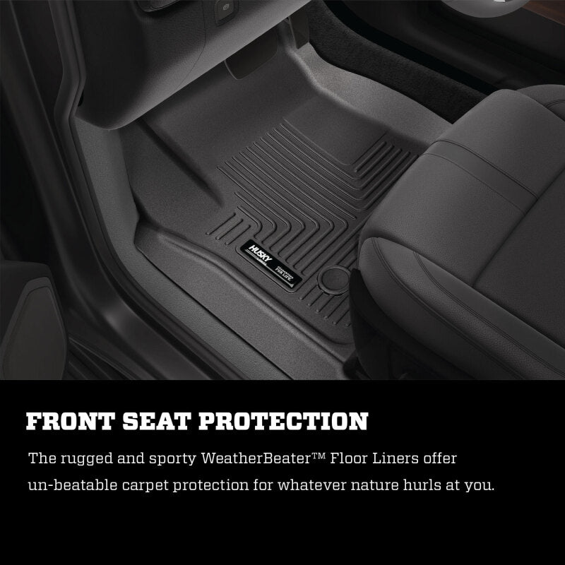 Husky Liners 14 Chevrolet Silverado/GMC Sierra 1500 Weatherbeater Black Front - 18241