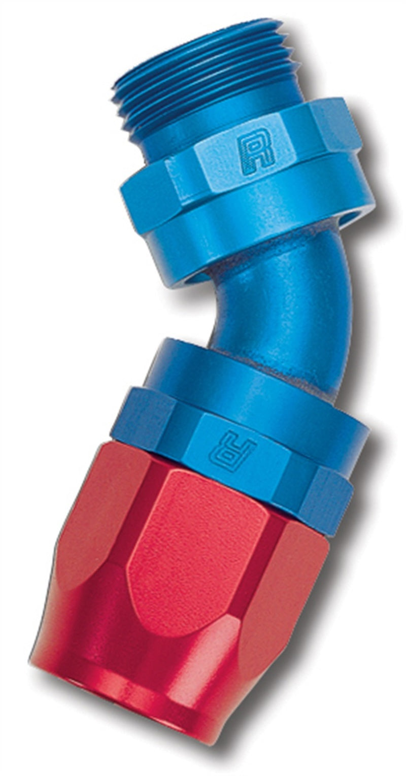 Russell Performance -10 AN Red/Blue 45 Degree Swivel Dry Sump - 612240