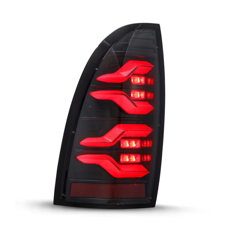 AlphaRex 05-15 Toyota Tacoma LUXX LED Taillights Alpha Blk w/Activ - 680050