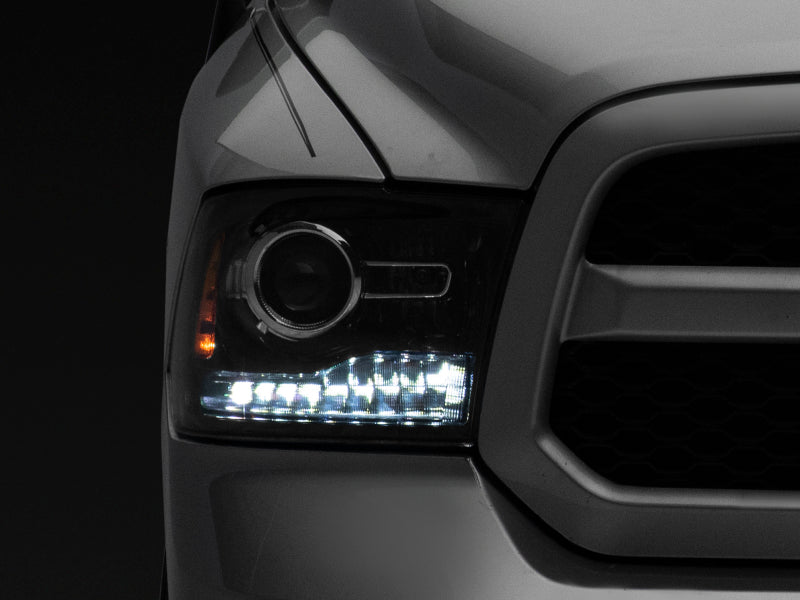 Raxiom 09-18 Dodge RAM 1500 LED Halo Headlights w/Switchback Turn - R111518