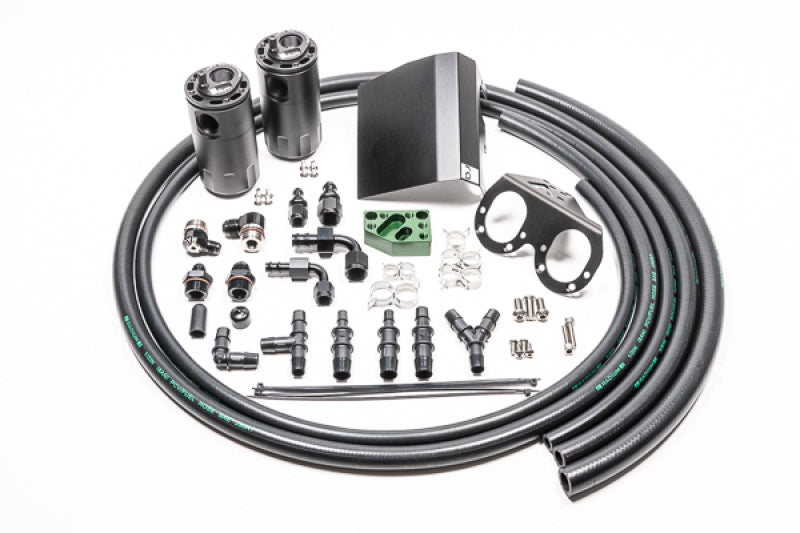 Radium 02-21 Subaru EJ-Series Fluid Lock Turbo Dual Catch Can - 20-0608-FL
