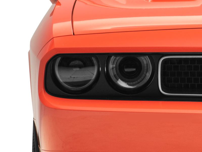 Raxiom 08-14 Dodge Challenger Halo Projctr Headlights w/Sequential Turn Signals-Blk - CH3761