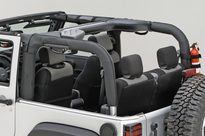 Rugged Ridge Roll Bar Cover Black Polyester 07-18 Jeep Wrangler - 13613.02
