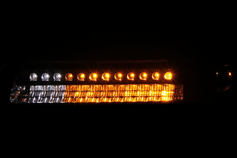 ANZO 1999-2002 Chevrolet Silverado 1500 LED Parking Lights Black w/ - 511055