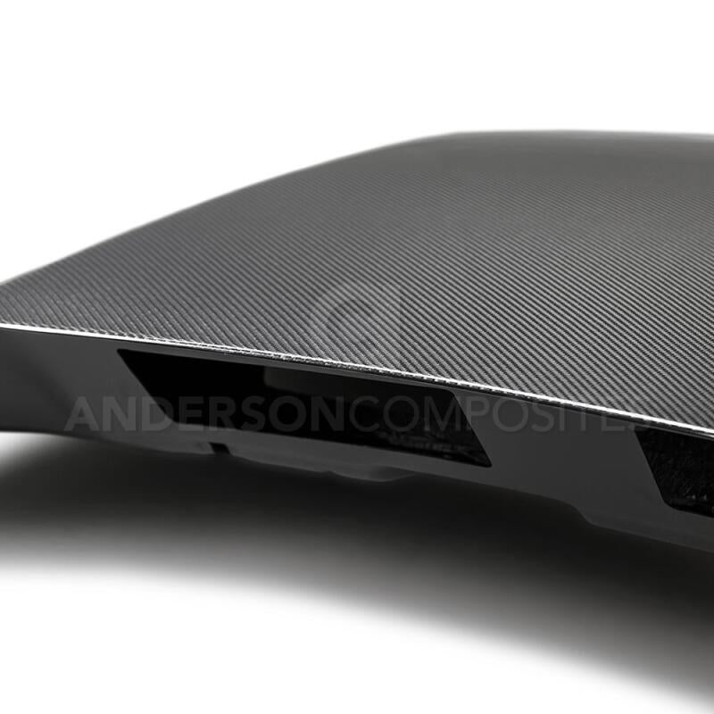 Anderson Composites 2018 Ford Mustang Double Sided Type-CJ 4in Carbon - AC-HD18FDMU-CJ-DS