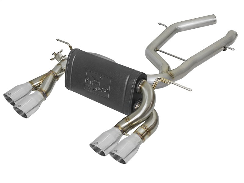 aFe MACH Force-Xp 2-1/2in SS Axle Back Exhaust w/Polished Tips - 49-36338-P