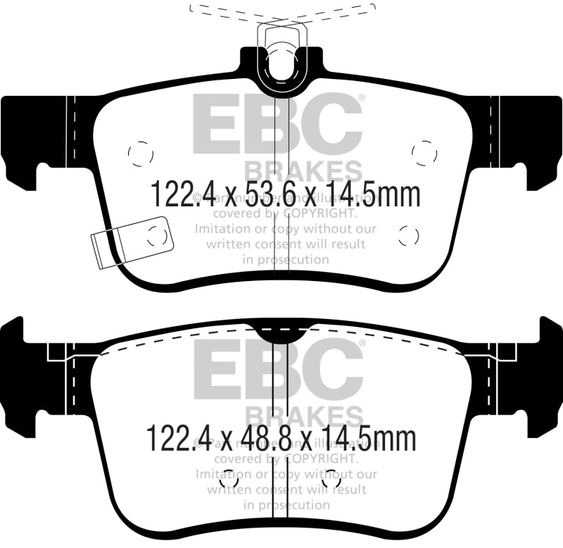 EBC Greenstuff Brake Pad Sets (Rears Only) - DP22301