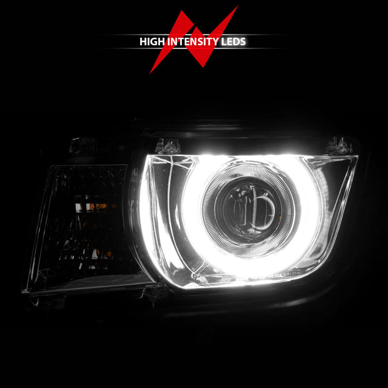 ANZO 2010-2013 Chevrolet Camaro Projector Headlights w/ Halo Chrome (CCFL) - 121311