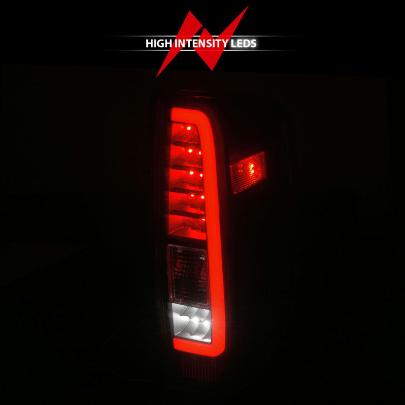 ANZO 2005-2021 Nissan Frontier LED Taillights Black Housing/Clear Lens - 311443