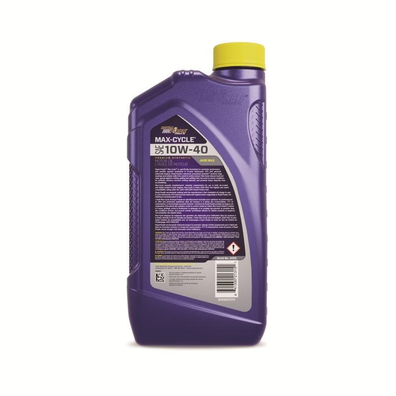 Royal Purple Max-Cycle Synthetic 10W-40 Motorcycle Oil (Canada) - 1 - 26315 - 6/pkg