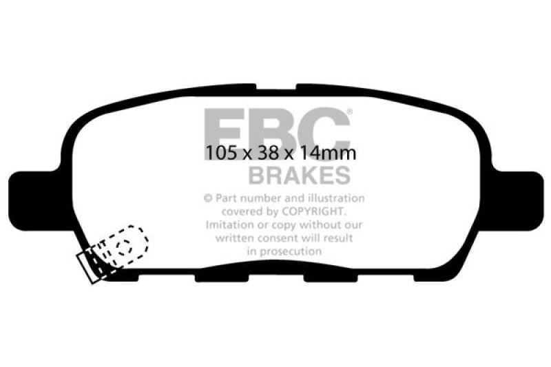 EBC Yellowstuff Brake Pad Sets (Rears Only) - DP41666R