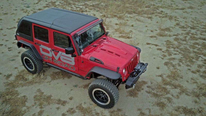 DV8 Offroad 07-18 Jeep Wrangler JK Metal Heat Dispersion Hood - HDMB07-02