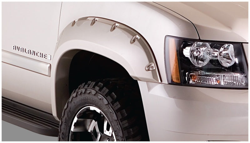 Bushwacker 07-13 Chevy Avalanche Pocket Style Flares 4pc - Black - 40932-02
