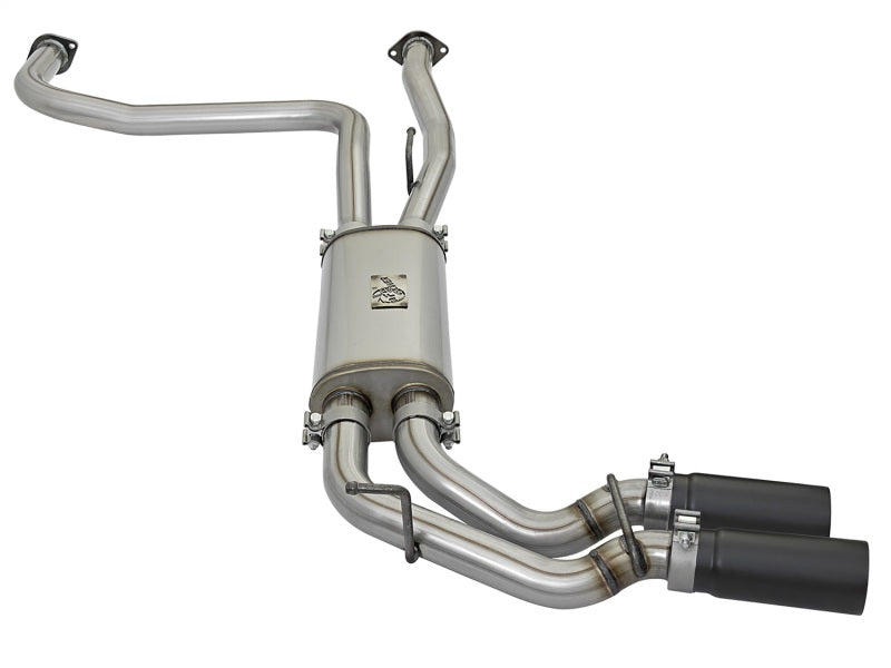 aFe Rebel Series 3in 409 SS Cat-Back Exhaust w/ Black - 49-46124-B