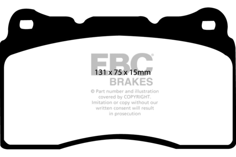 EBC Yellowstuff Brake Pad Sets (Fronts Only) - DP41210R