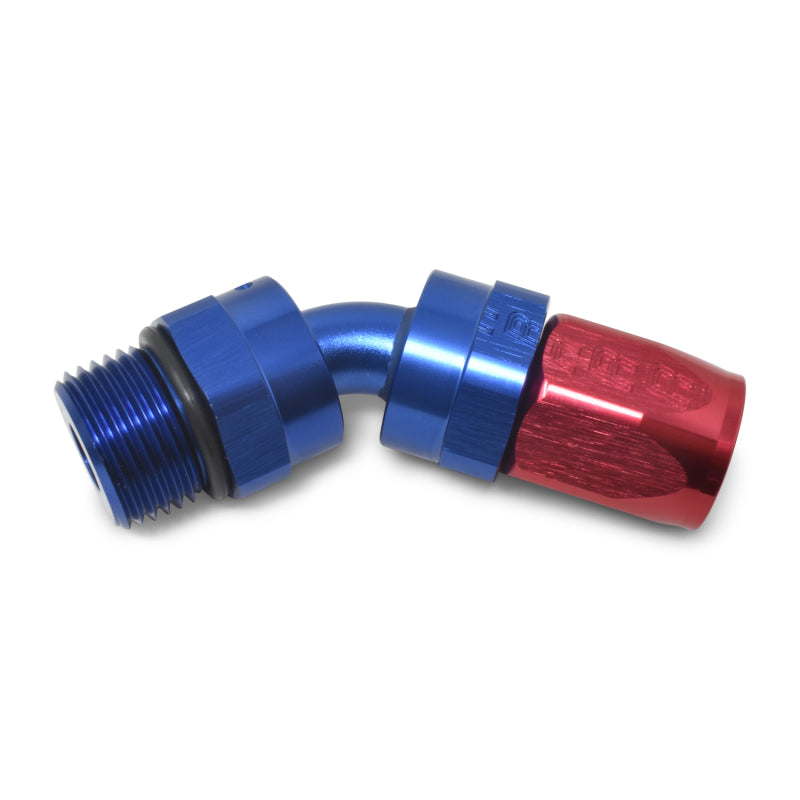 Russell Performance -10 AN Red/Blue 45 Degree Swivel Dry Sump - 612240