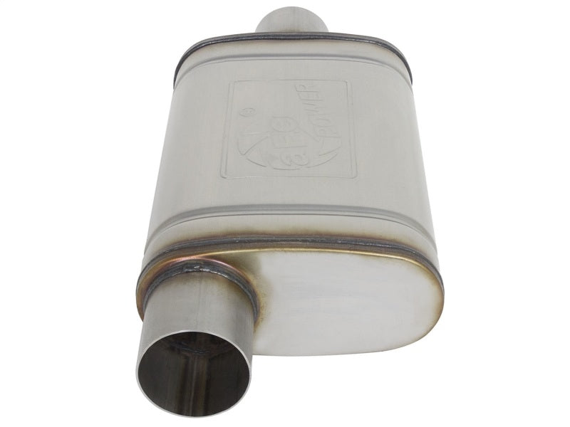 aFe MACHForce XP SS Muffler 3in Center Inlet / 3in - 49M00031