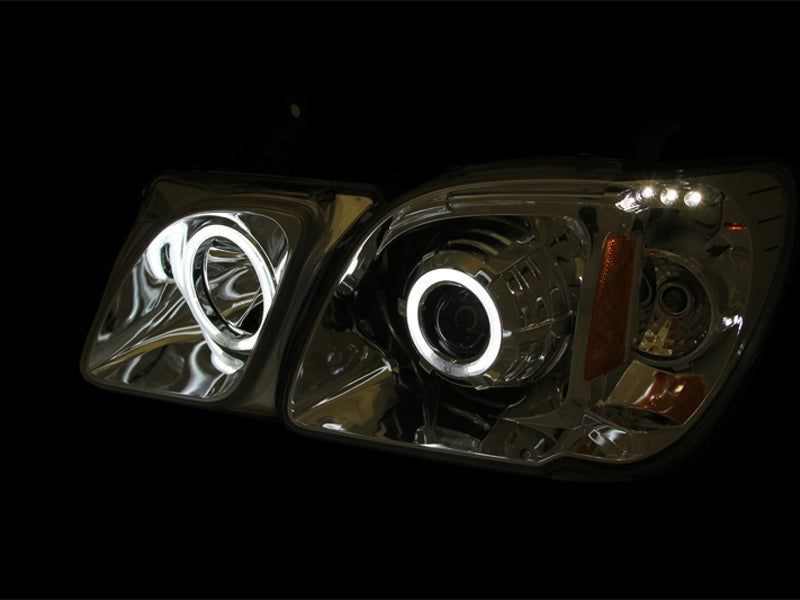 ANZO 1998-2007 Lexus Lx470 Projector Headlights w/ Halo Chrome (CCFL) - 111169