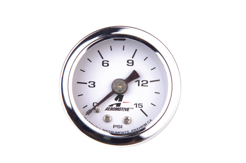 Aeromotive 0-15 PSI Fuel Pressure Gauge - 15632