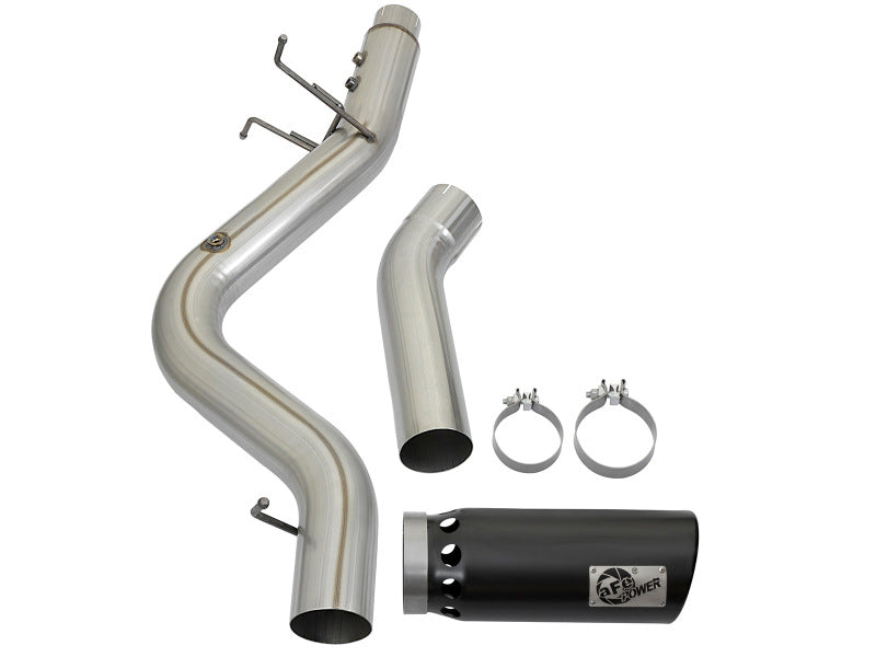 aFe ATLAS 5in DPF-Back Aluminized Steel Exhaust System GM Diesel - 49-04085-B