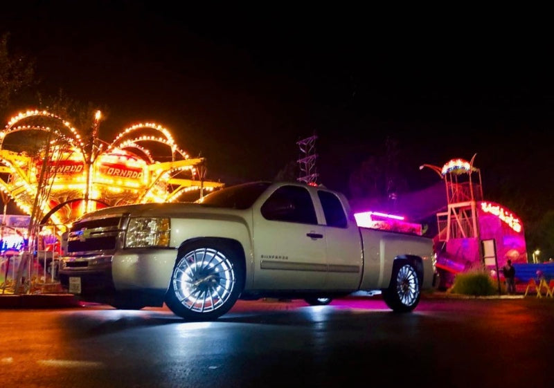Oracle LED Illuminated Wheel Rings - Double LED - White - 4228-001