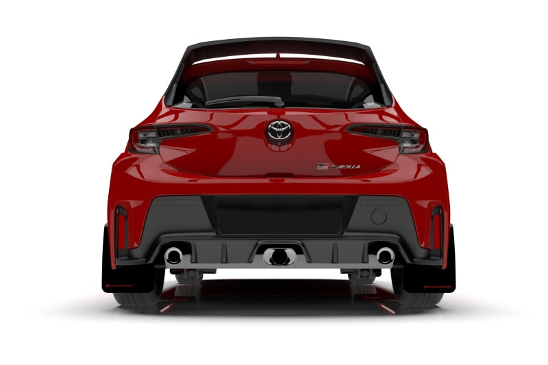 Rally Armor 23-25 Toyota GR Corolla Black UR Mud Flap - MF89-UR-BLK-WH