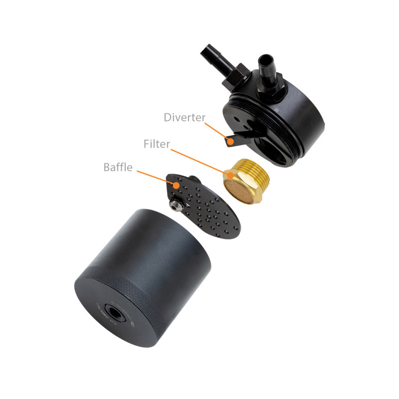 Mishimoto 2016+ Infiniti Q50 3.0T Baffled Oil Catch Can PCV - MMBCC-Q50-16PBE