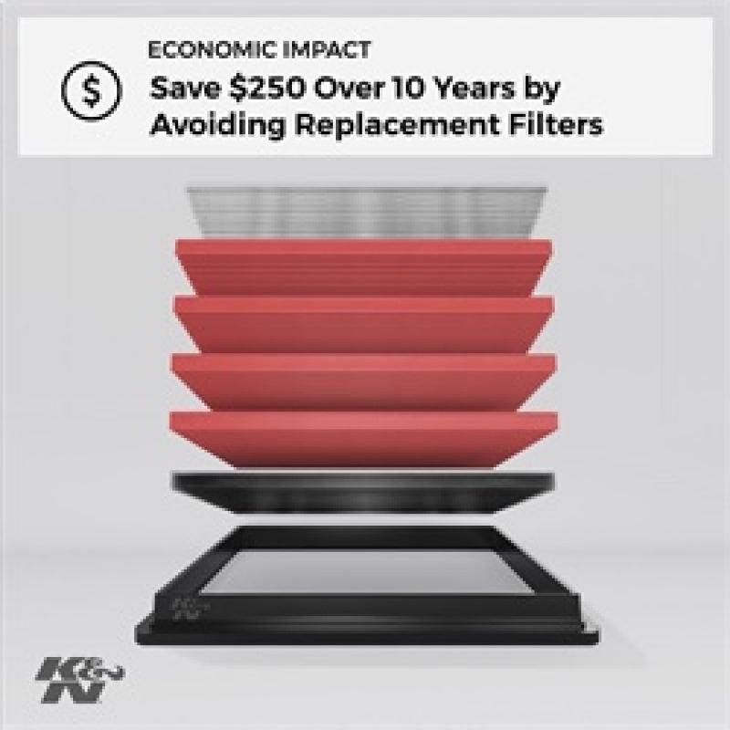 K&N 08-09 Evo X Drop In Air Filter - 33-2392