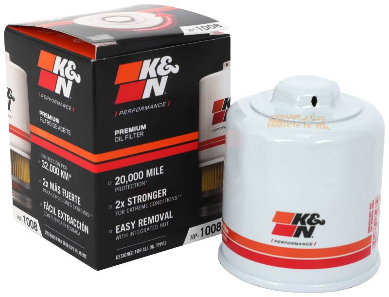 K&N 03-07 Mitsubishi Lancer Wrench-Off Oil Filer - HP-1008
