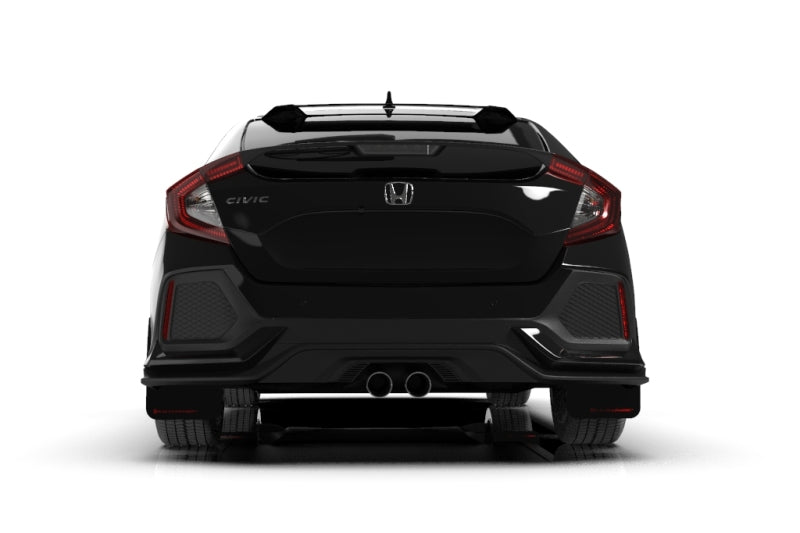 Rally Armor 17-19 Honda Civic Sport/Sport Touring Black UR Mud - MF51-UR-BLK/RD