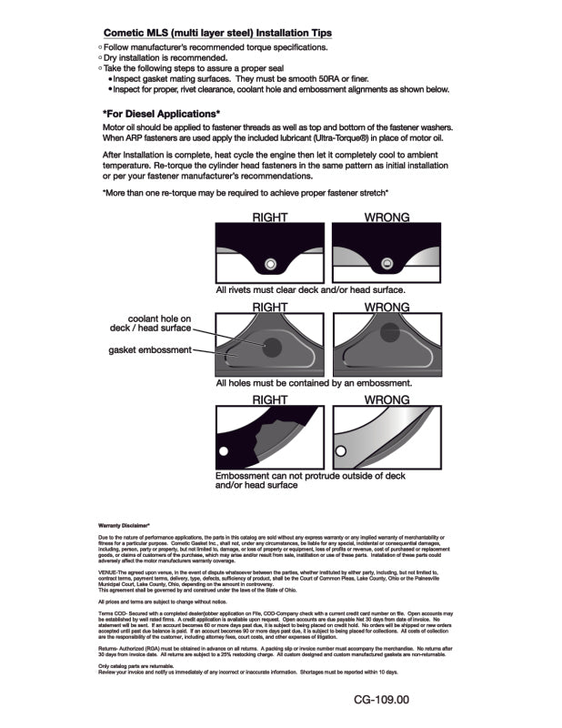 Cometic GM 500 DRCE 2 Pro Stock V8 .045in MLS - C5451-045