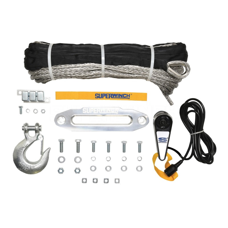 Superwinch 9500 LBS 12V DC 3/8in x 80ft Synthetic Rope - 1595201