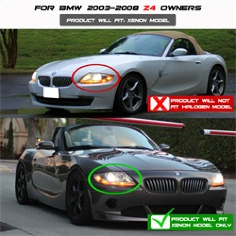 Spyder BMW Z4 03-08 Projector Headlights Xenon/HID Model Only - - 5029676