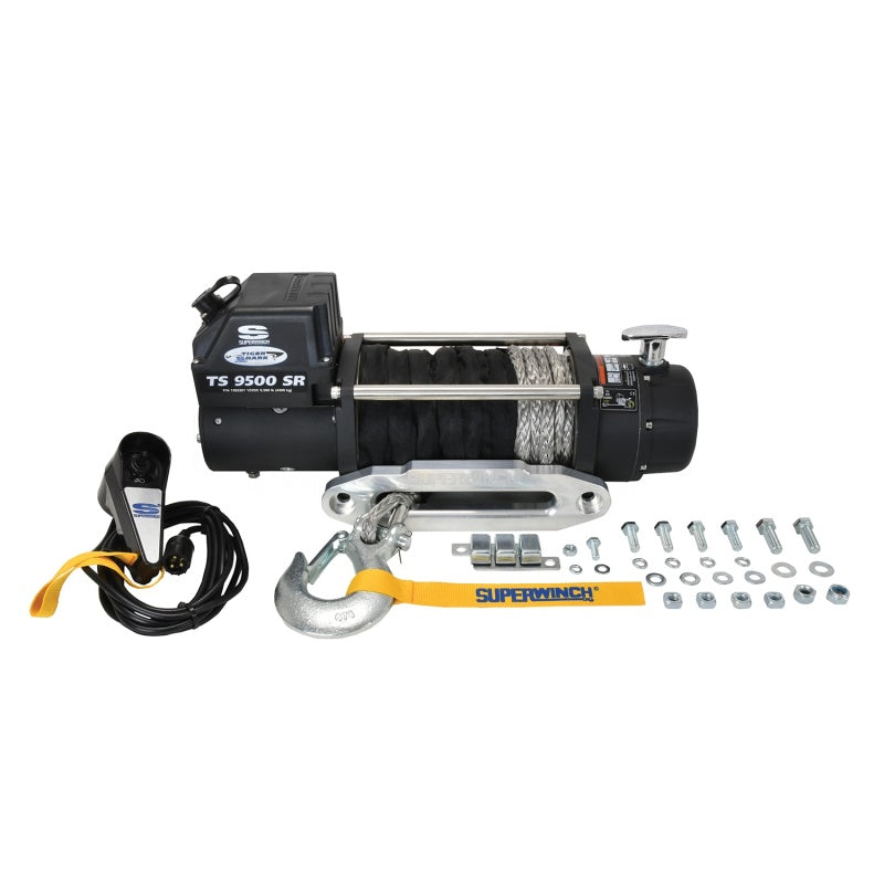 Superwinch 9500 LBS 12V DC 3/8in x 80ft Synthetic Rope - 1595201