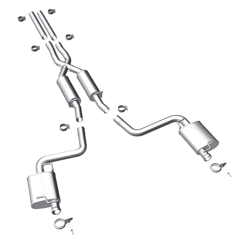 MagnaFlow 11-13 Dodge Challenger V6 3.6L Dual Split Rr Exit - 15099