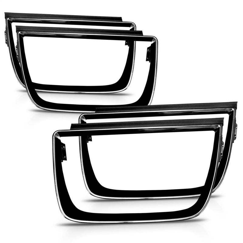 ANZO 2010-2013 Chevrolet Camaro Taillight Bezels - 4pc Gloss Black - 351002