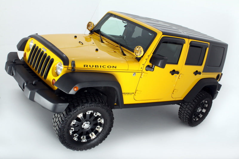 AVS 07-18 Jeep Wrangler Unlimited Ventvisor Outside Mount Window Deflectors - 94249