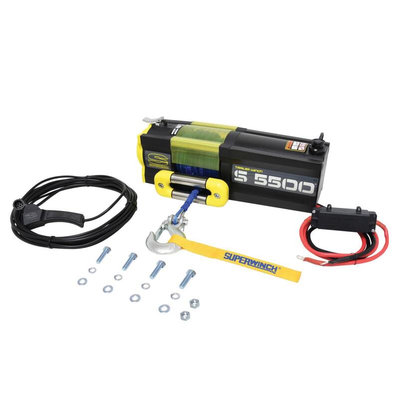 Superwinch 5500 LBS 12V DC 1/4in x 60ft Synthetic Rope - 1455201