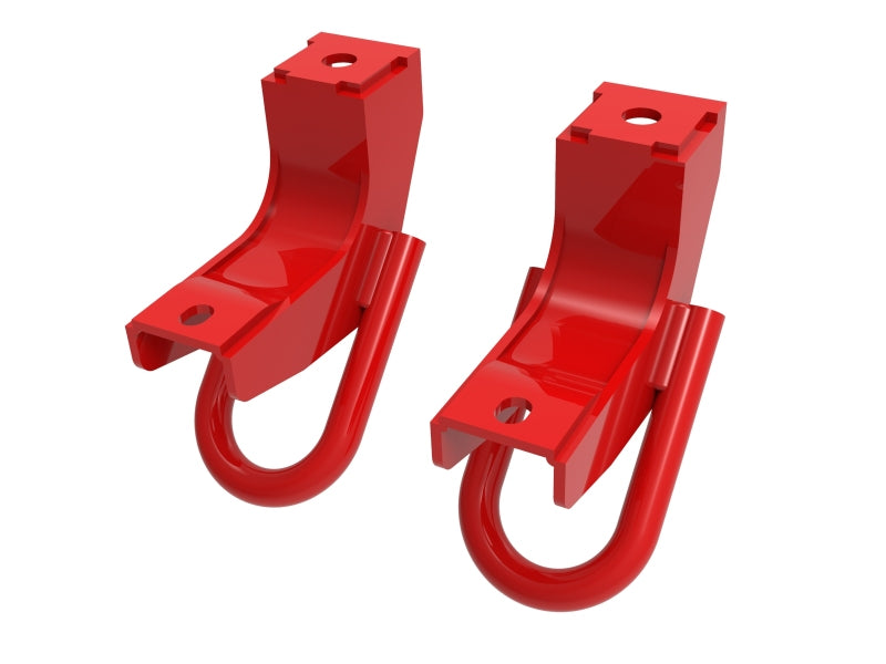aFe Front Tow Hook Red 2022 Toyota Tundra 3.5L V6 - 450-72T001-R