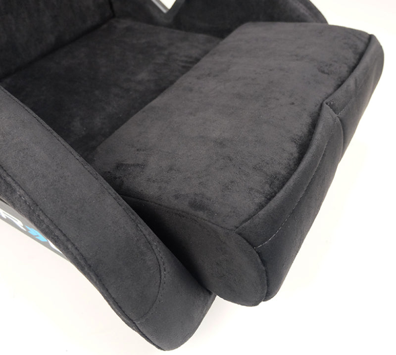 NRG FRP Bucket Seat ULTRA Edition - Large (Black Alcantara/Gold - FRP-302BK-ULTRA