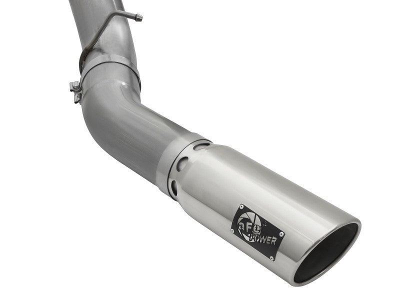 aFe LARGE Bore HD 5in Exhausts DPF-Back SS w/ Pol - 49-44081-P