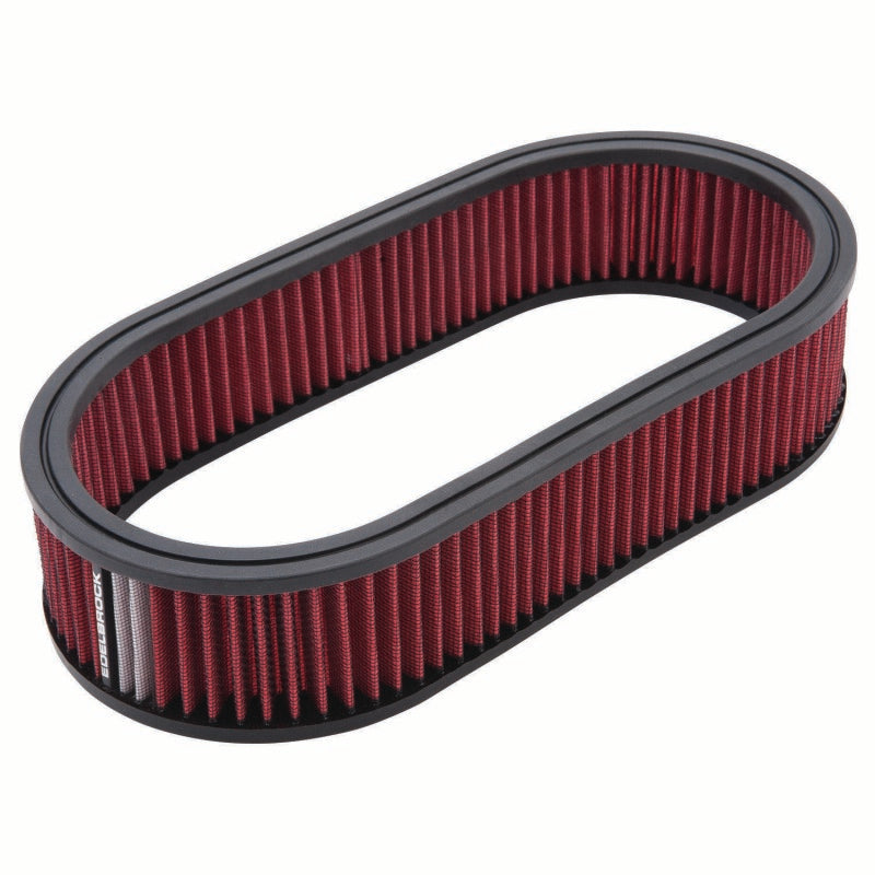 Edelbrock Air Cleaner Element Oval 2 5In Tall Red w/ - 1226