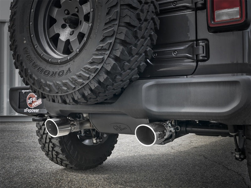 Rebel Series 2.5in 304 SS Cat-Back Exhaust w/ Polished Tips - 49-38066-P