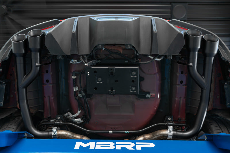 MBRP 18-20 Ford Mustang GT 2.5in Black Coated Non Active - S7211BLK